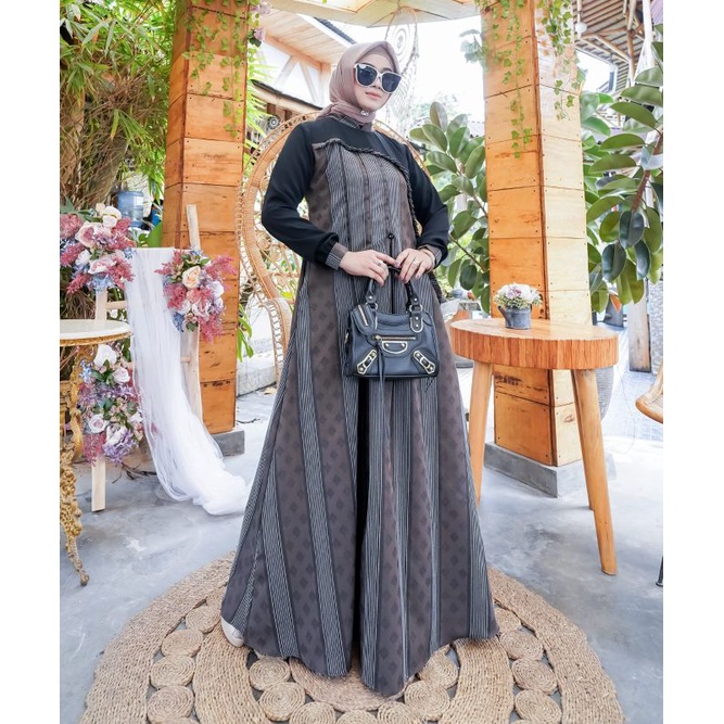 dinda dress gamis casual