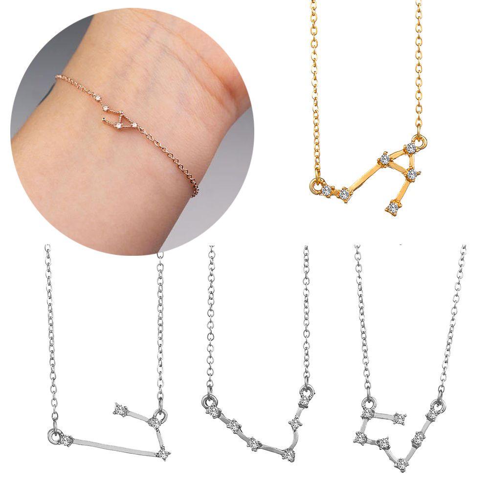 Gelang Konstelasi Nanas Adjustable Hadiah Persahabatan Cubic Zirconia Diamonds Guardian Star Braceletss