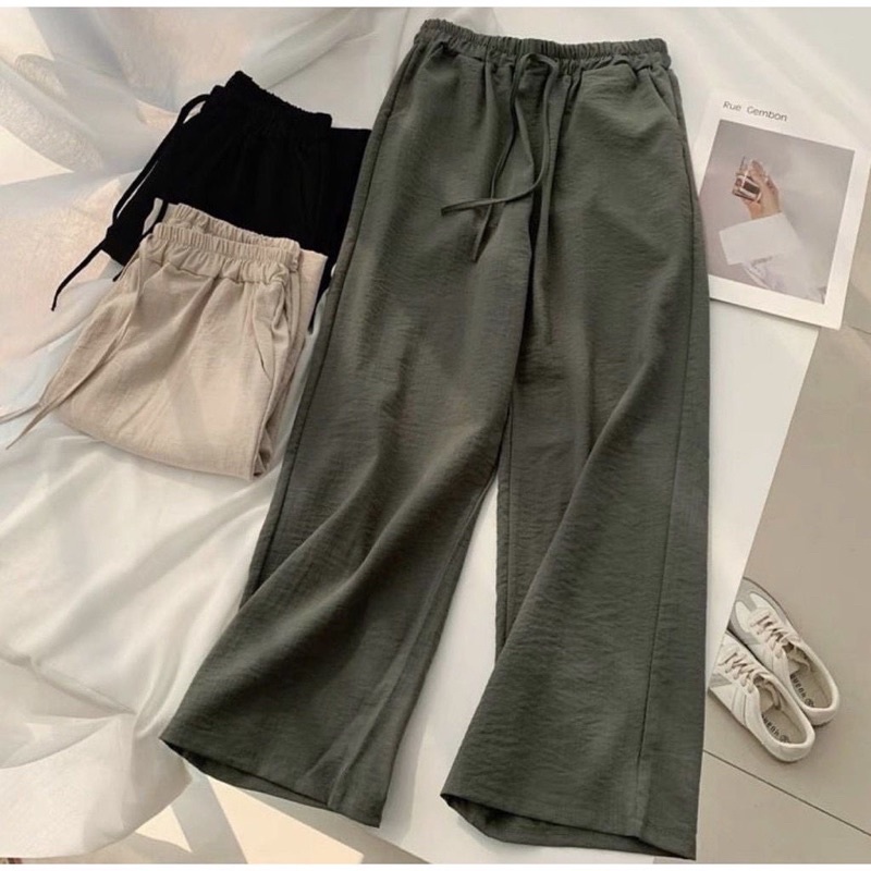 ⭐️PREMIUM⭐️ Armany Pants / Jaz Pants / Widi Leg Kulot / Loose Cullote / Celana Kulot Wanita
