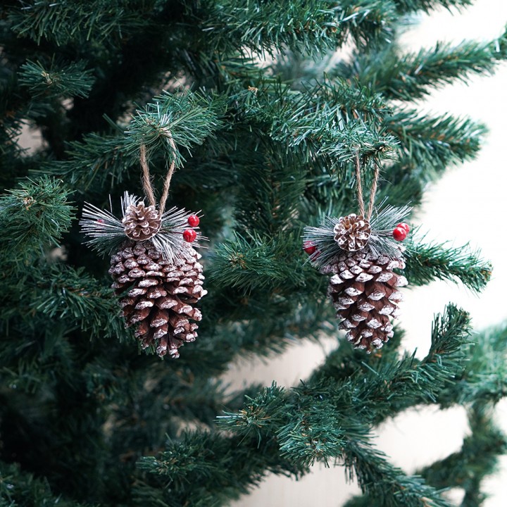 Gantungan Natal Pinus Hias Besar 12cm hiasan natal hiasan gantung dekorasi natal aksesoris natal