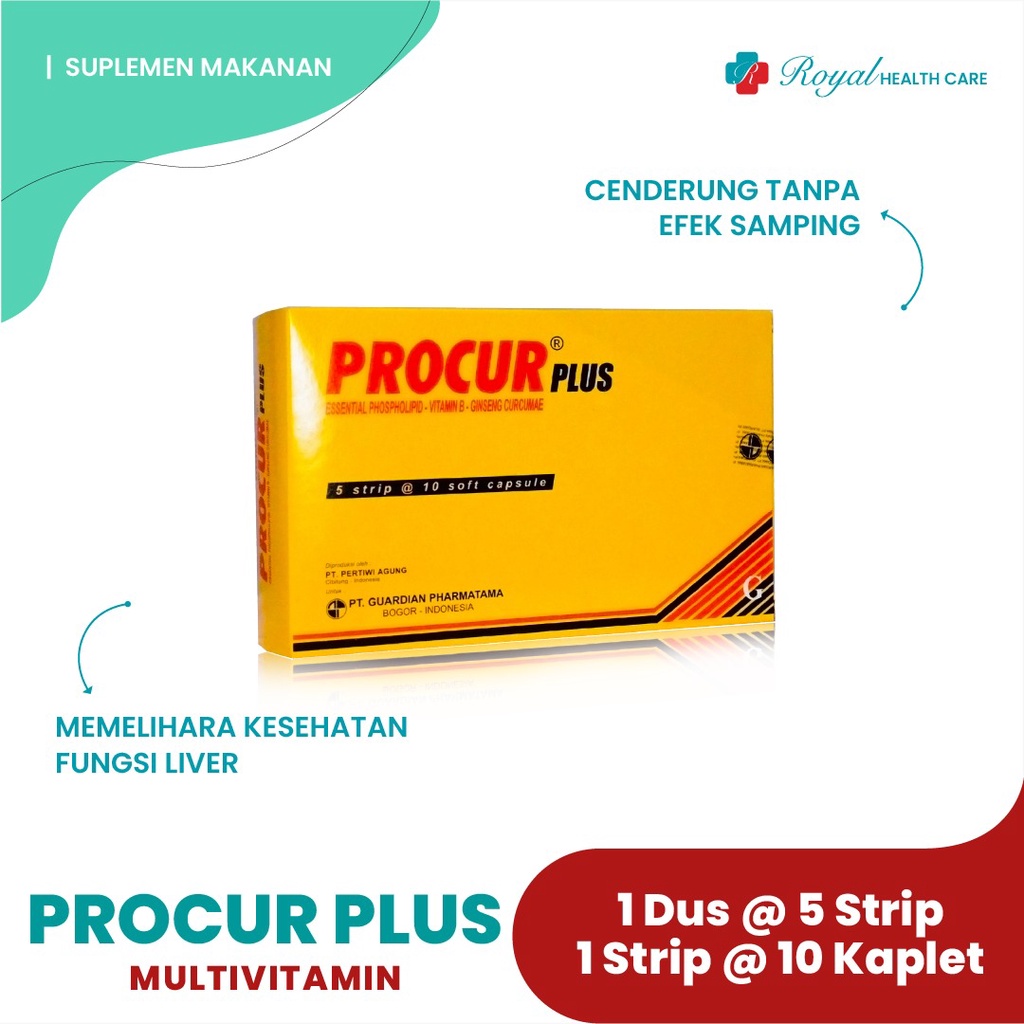 PROCUR PLUS STRIP 10 KAPLET Untuk Menjaga Fungsi Hati