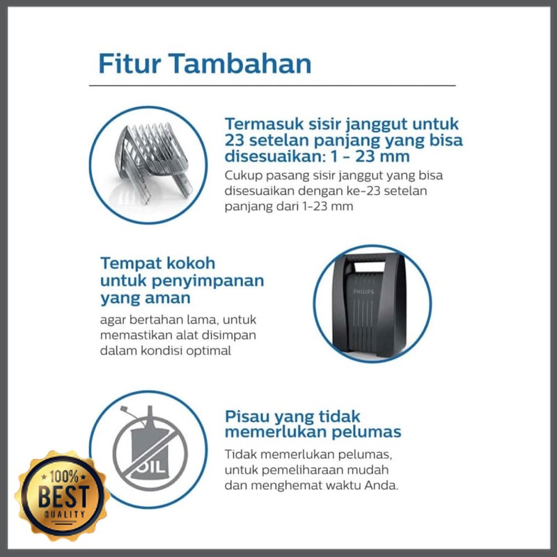 Waqasd Shop -  Philips Hair Clipper HC 5440 Alat Cukur Rambut HC5440 (PROMO) TK-2450-439