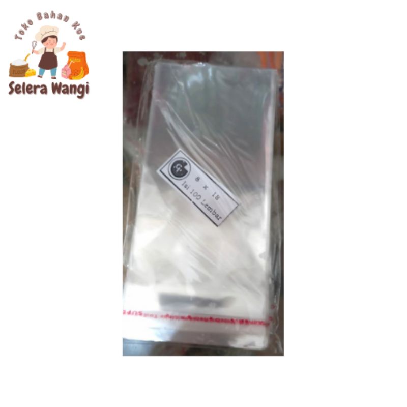 PLASTIK ONE SHEET (LEMBARAN) RISOL, SOSIS SOLO, LAPIS 8 x 18 (isi 100)