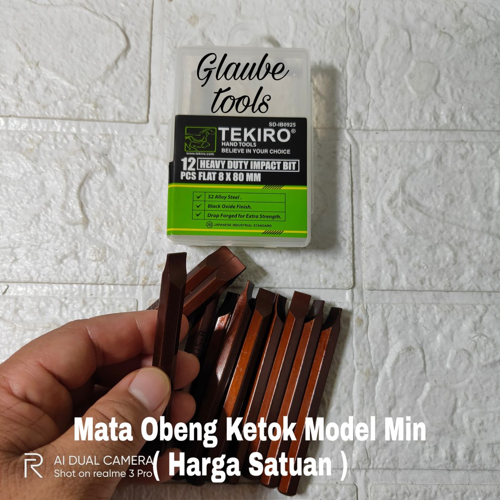 Tekiro Mata Obeng Ketok Tekiro FLAT Obeng Getok Satuan Mata Ketok MIN