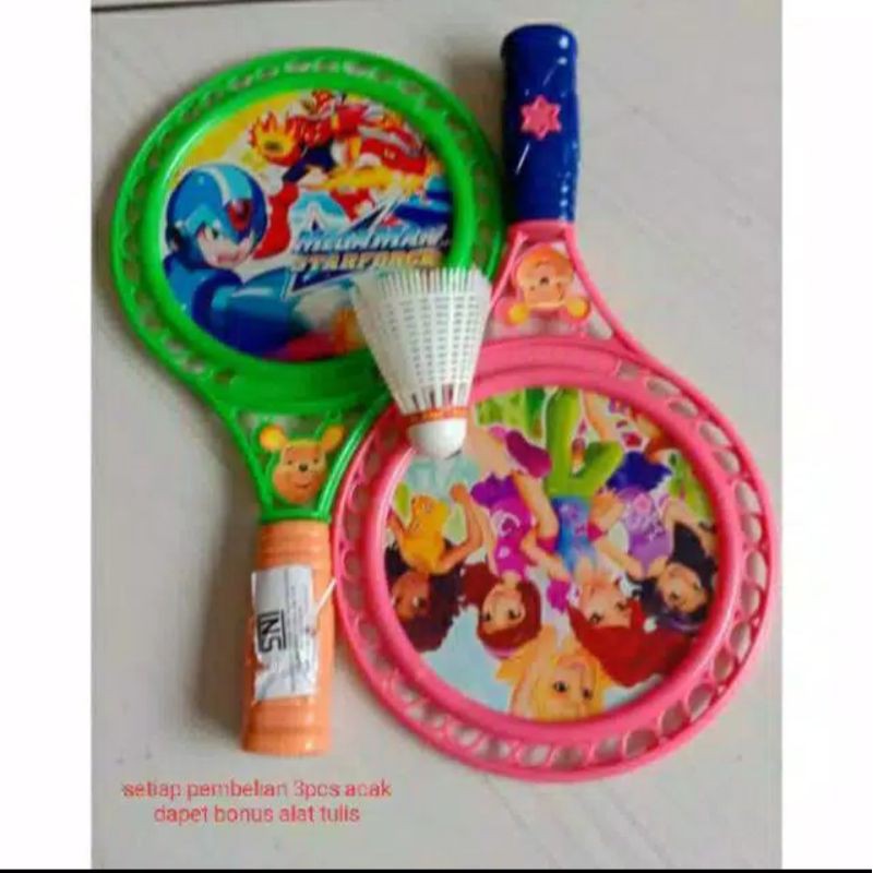 Mainan raket/bulu tangkis anak-anak