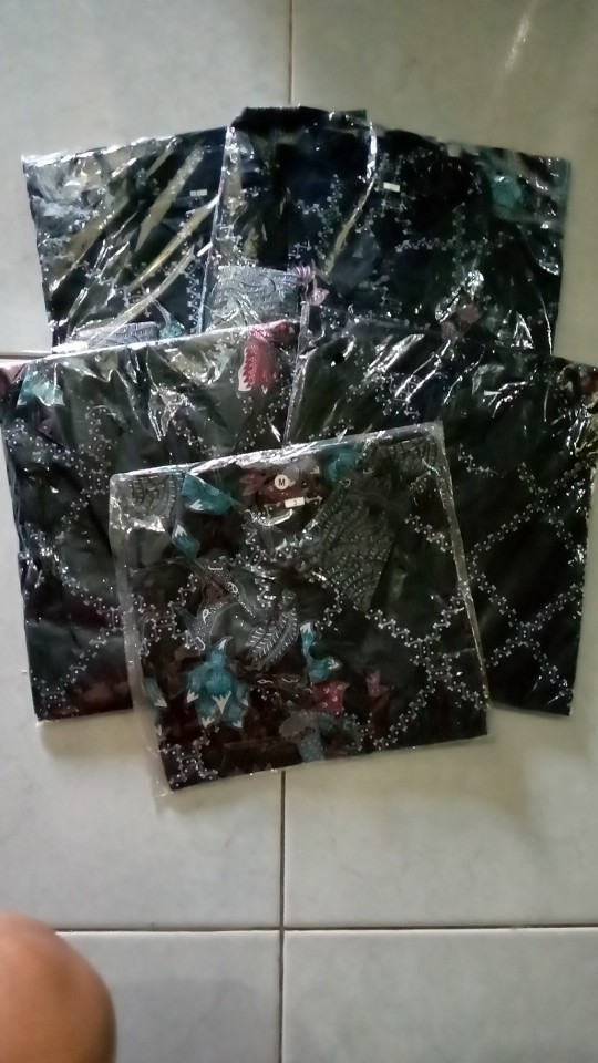 Batik Couple Keluarga Sania Ruffle Ori Ndoro Jowi Dnt Motif Jaring