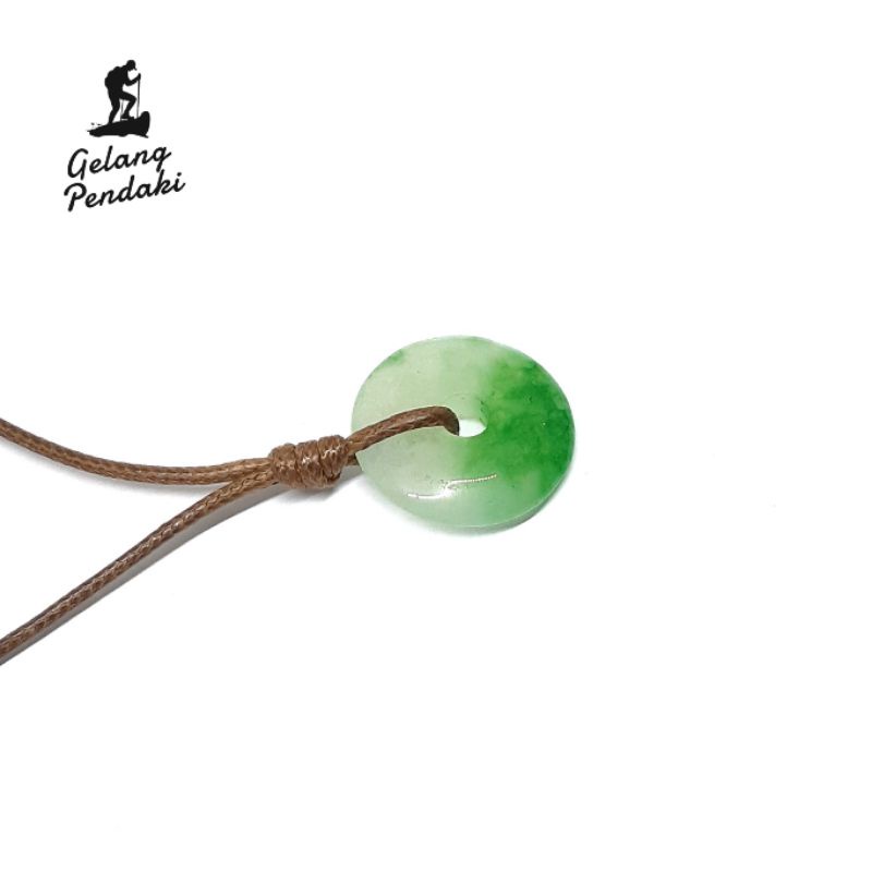 Kalung Tali Pria Bandul Batu Giok Premium Murah. Kalung Premium. Kalung Pria. Kalung Batu. Kalung Gi