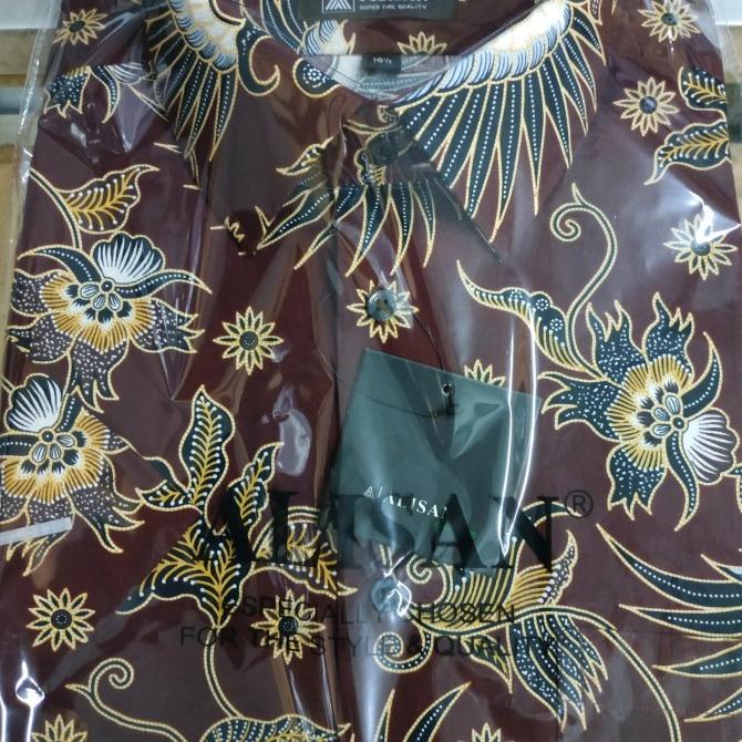 Batik alisan lengan pendek, size 16.5 - 17.5 (jumbo)