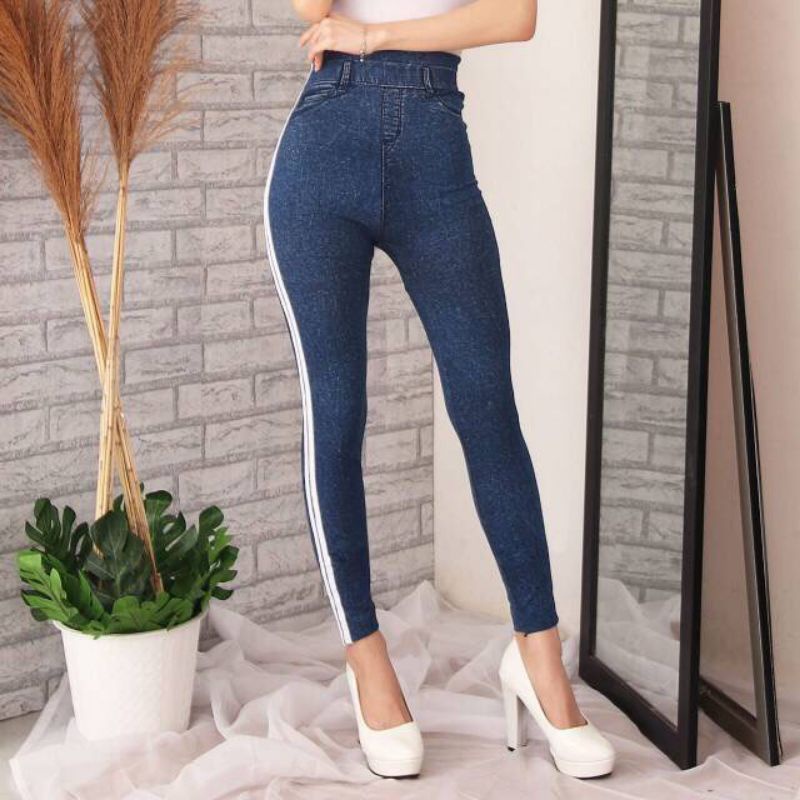 Leging Jumbo wanita Import Jeans s096