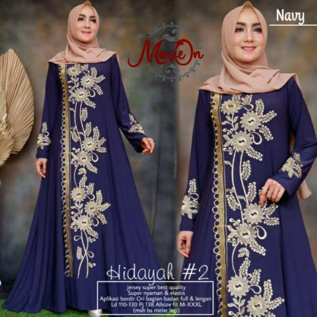 Anyloves Arabian HIDAYAH#2 Gamis Syari Busana Muslim Wanita Gamis Arab Fab Jersey premium Best Quali