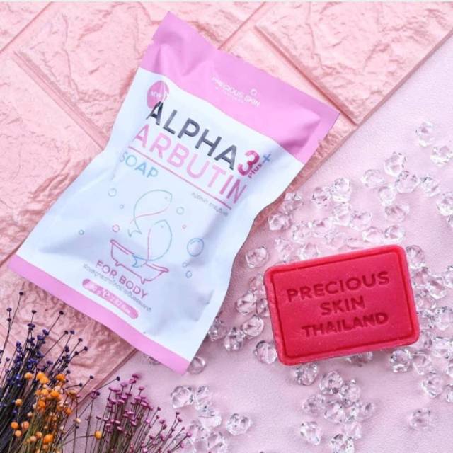 Precious Skin Alpha Arbutin 3 Plus Collagen Whitening Soap Sabun 80gr BPOM