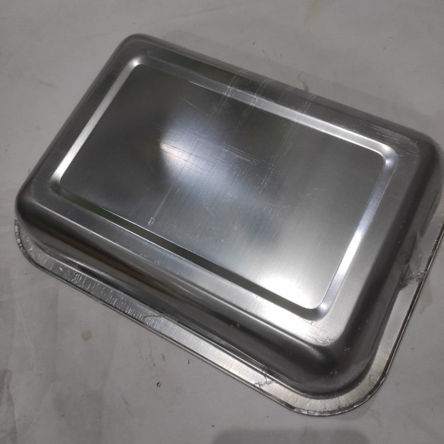 Nampan wadah baki tray trey steinless stainless steel medium kecil