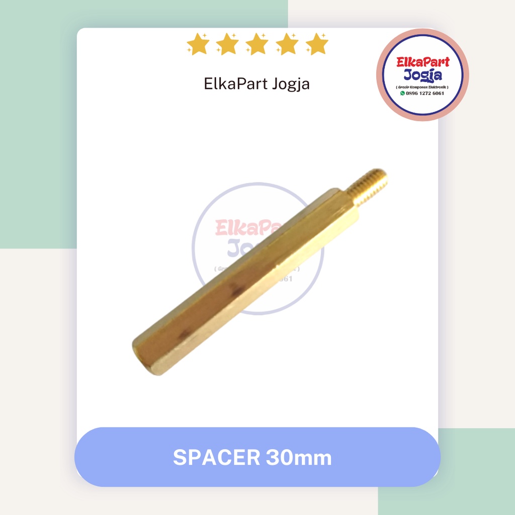 SPACER KUNINGAN 30mm Baut Penyangga Dudukan PCB 30 mm 3cm 3 cm