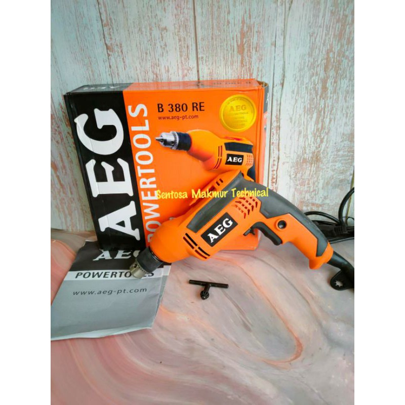 AEG B380RE 10 MM Bor Tangan Listrik Electric Drill Bolak Balik 10mm