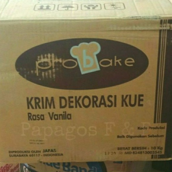 

Butter Cream Vanila Probake repck 250 gr / gram