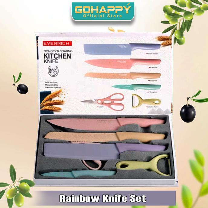 GOHAPPY PISAU SET KOREA CERAMIC KNIFE SET