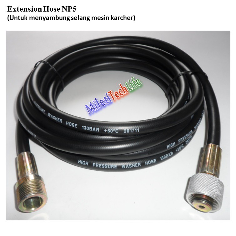 Selang Extension Hose NP5 5meter WP.130-145bar for Selang Karcher K1 K2 K3