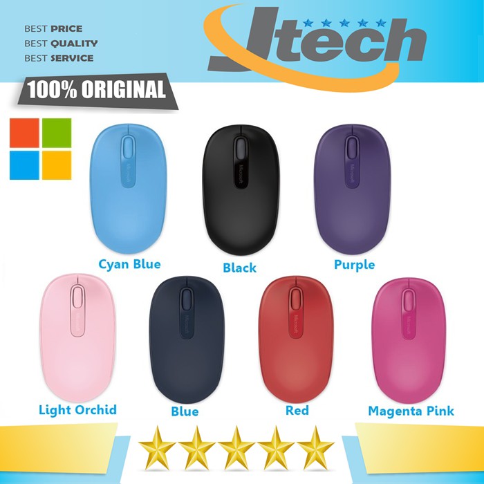 Microsoft 1850 Wireless Mouse - Garansi Resmi