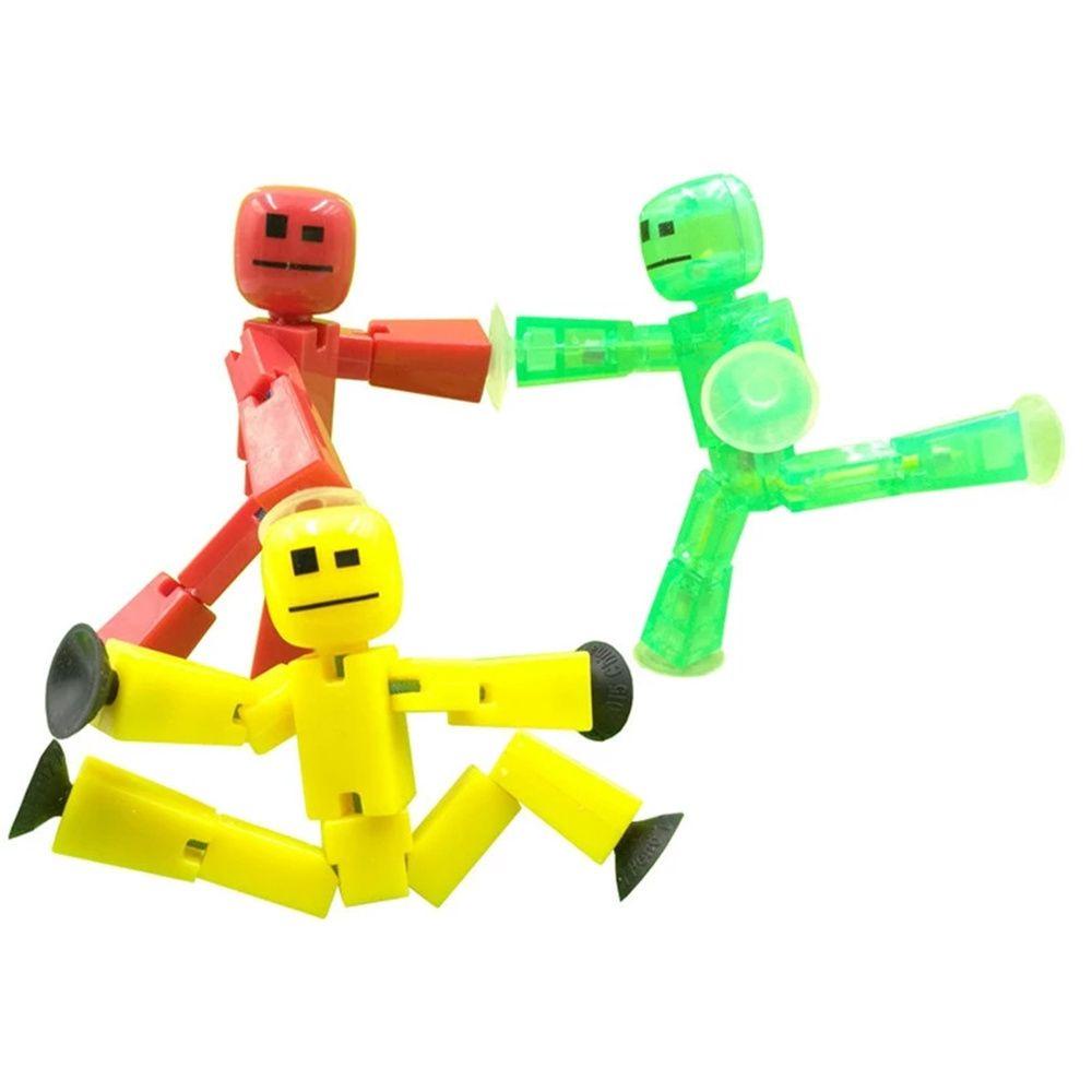 [Elegan] Stikbot Mainan Random Color Deformable Figure Toy Deformation Anak Laki-Laki Hadiah Lucu Action Figure