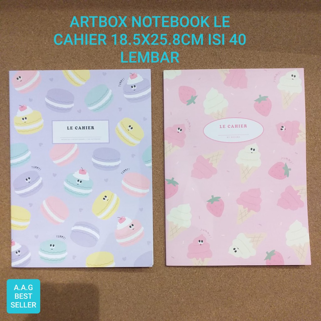 ARTBOX NOTEBOOK LE CAHIER  18.5X25.8CM ISI 40 LEMBAR