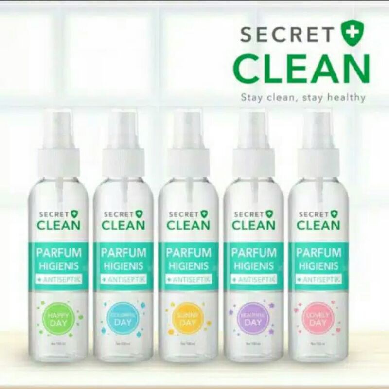 SECRET CLEAN parfum ANTISEPTIC HIGIENIS100 ML [ KEMASAN BARU ]