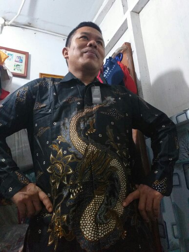 Pripoen Batik Kbp284 - Kemeja Batik Pria Lengan Panjang Klasik