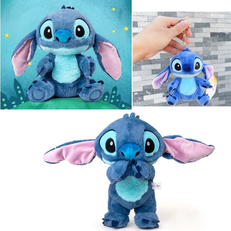 Disney Stitch Plush Toy Lilo &amp; Stitch Cartoon Stuffed Soft Stitch Stress Relief Doll Car Pillow Comforting Toy Kids Xmas Gift