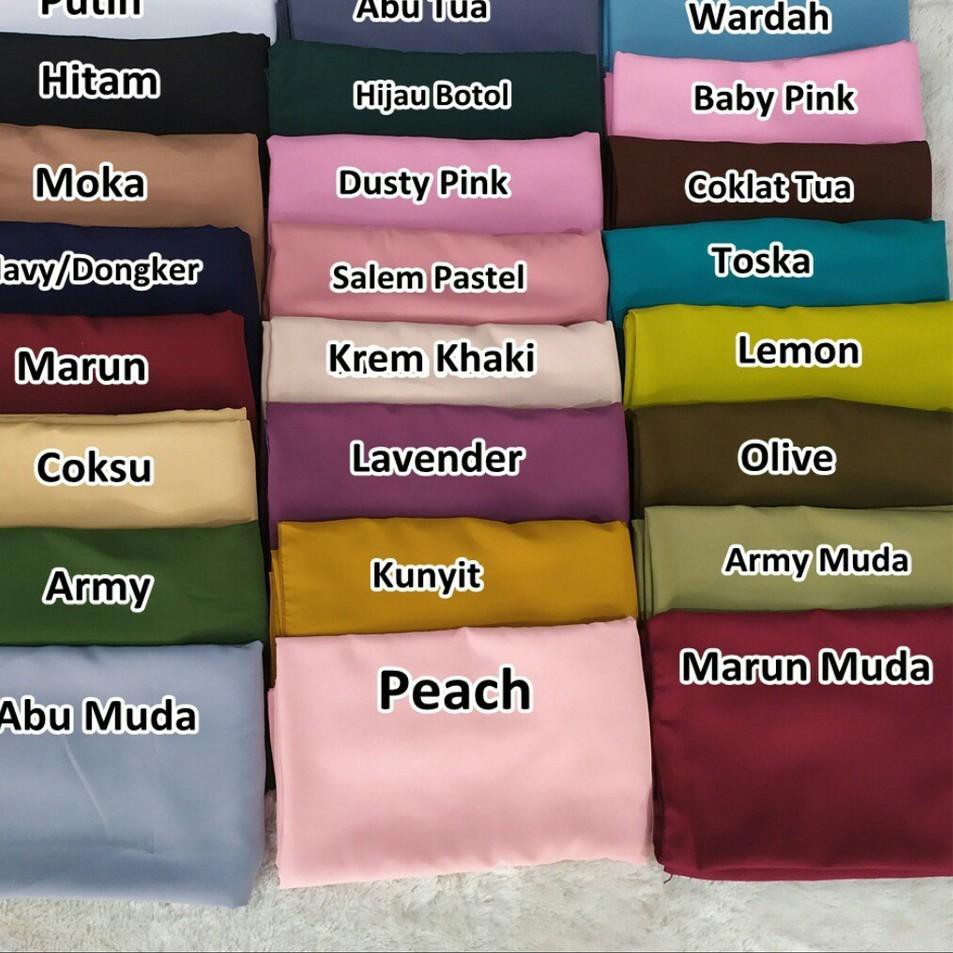 Penjualan Terbanyak.. Jilbab Segi Empat Wolfis 115 x 115 / JIlbab Segi4 Polos / JIlbab Wolfis