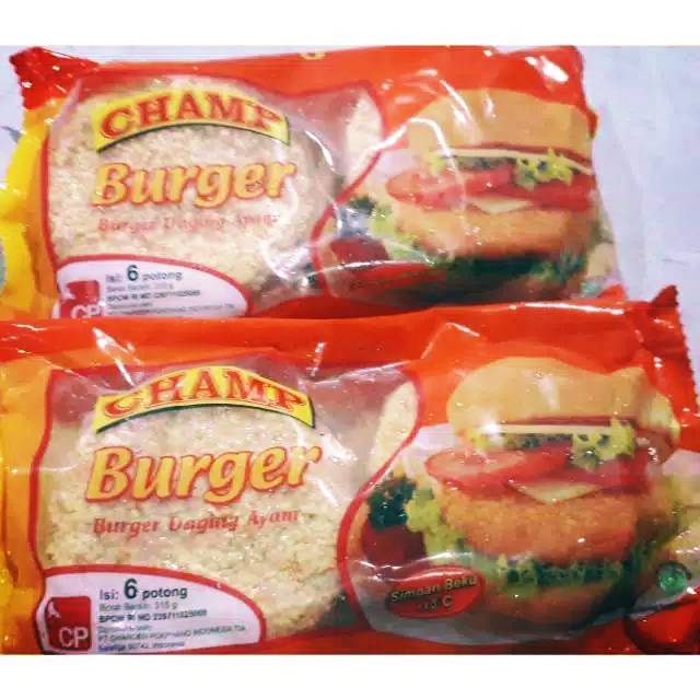 

CHAMP BURGER AYAM 315GR ISI 6PCS