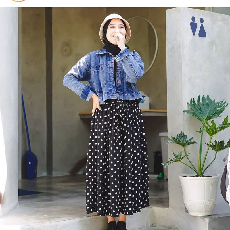 JAKET JEANS CROP TALI / JAKET JEANS CROP / JAKET JEANS