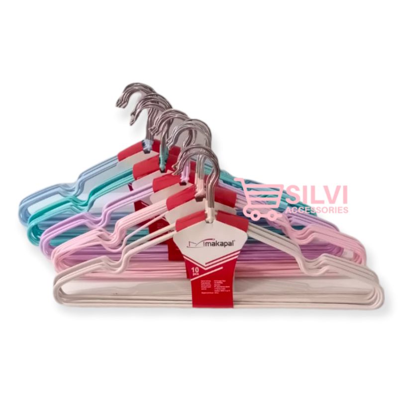 Gantungan Baju Dewasa dan Anak Merek Makapal Subron Nizen Volant Hanger Baju Kawat Stainless HG-MKP03L