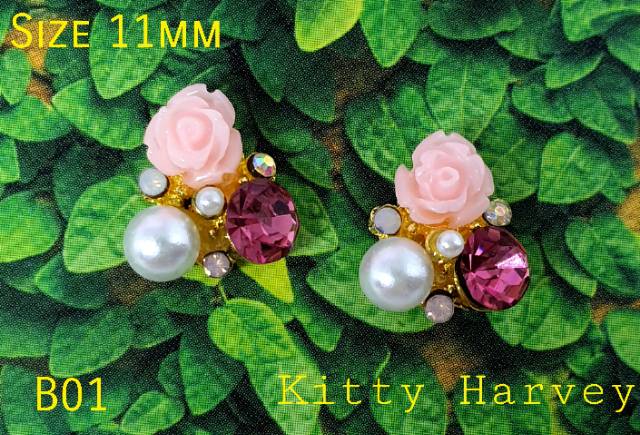 Charm nail Bunga | Hiasan kuku