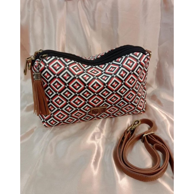 tas fashion selempang 3ruang motif FO2245,slingbag 3ruang