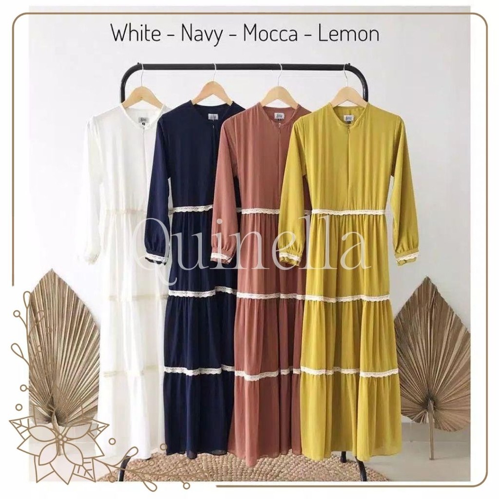 GAMIS REMPEL FASHION ANINDYA | DRESS QUINELLA ANINDYA | FASHION MUSLIM