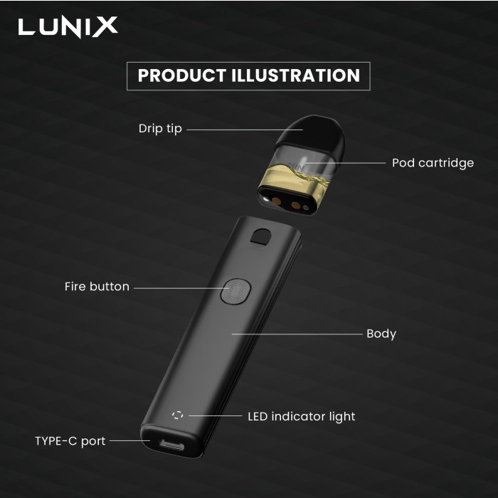 Lunix Mars Pod Kit 520mAh Authentic