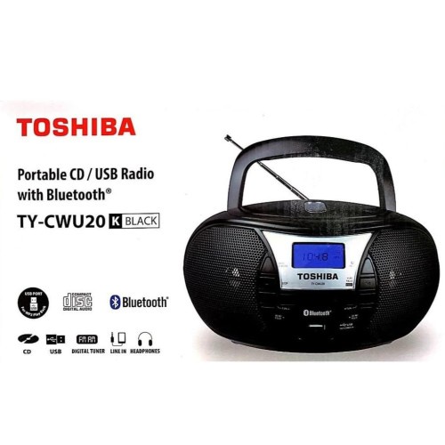 ANGELSWATCH MINI COMPO TOSHIBA TY-CWU20 BLUETOOTH MP3 RADIO/ RADIO PORTABLE