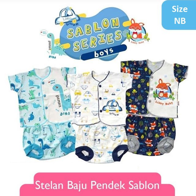  COD Libby Baby Setelan Piyama Baju Pendek  Celana  Pop  