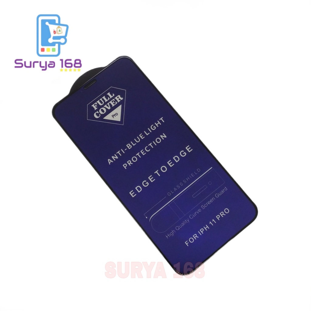 TEMPRED GLASS ANTI GORES BLUE LIGHT  TEMPREDGLASS TEMPERED GLASS ANTI RADIASI BLUELIGHT FULL 5 / 6 / 6S / 7 / 8 PLUS / X / XR / 11 / 12 / 13 PRO MAX