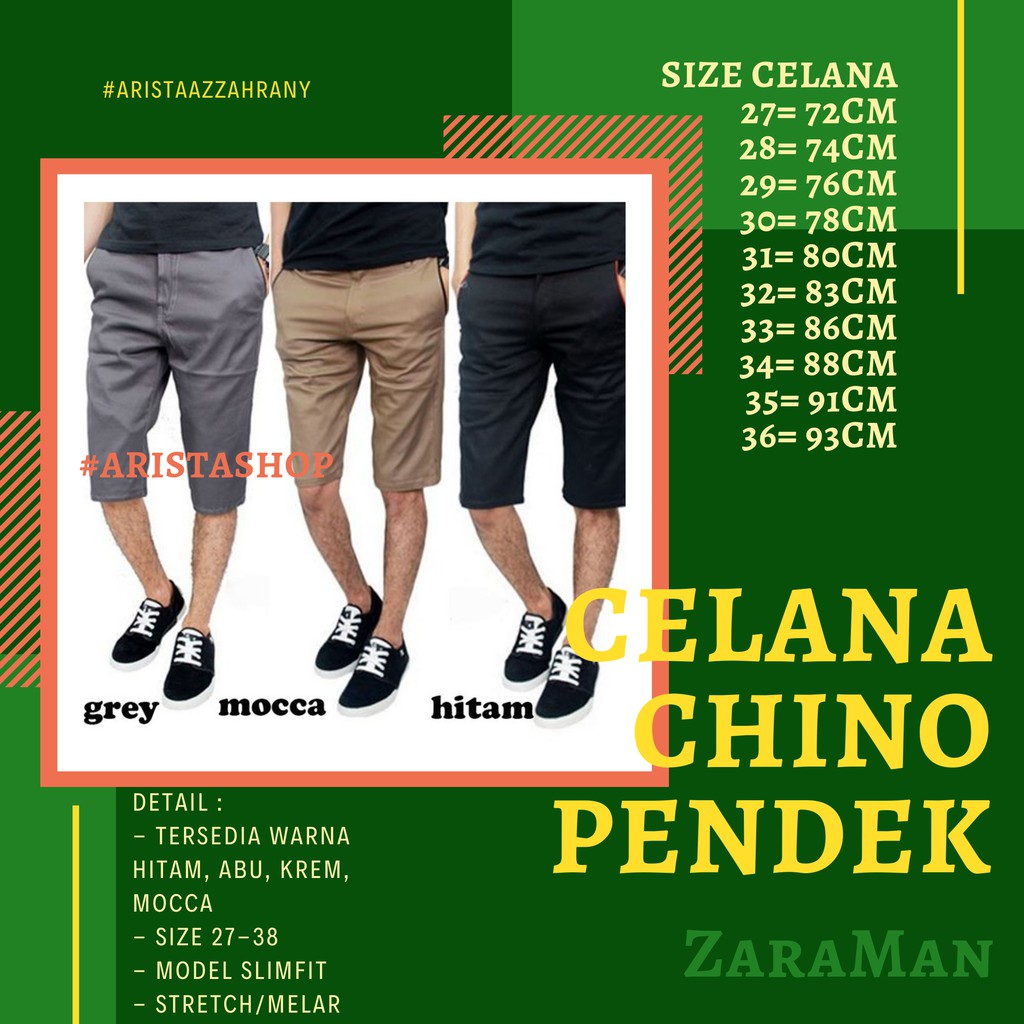 CELANA CHINO PENDEK STRETCH PRIA &amp; WANITA / celanapria / celanachino / chino / celanachinos / cod