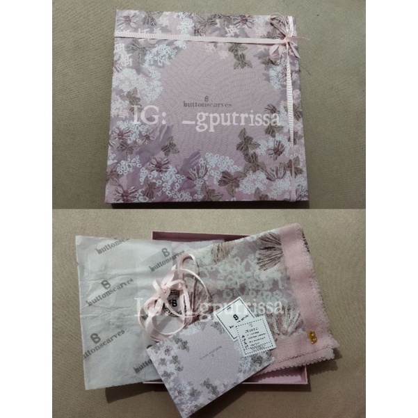 [PRELOVED] Buttonscarves — Les Amities in Peony