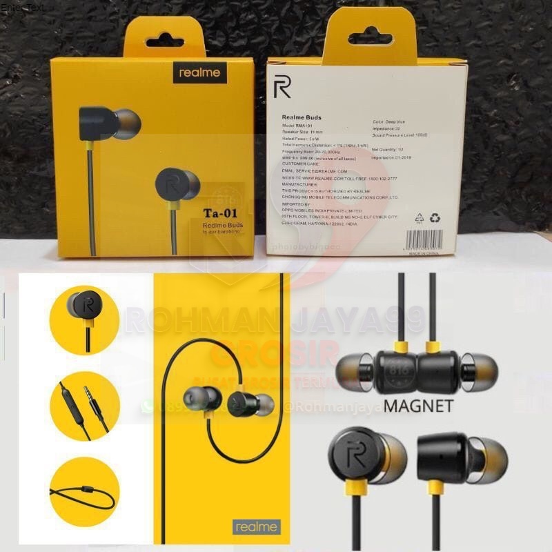 PROMO HARGA FLASHSALE TER MURAH PROMO Headset Realme Magnetic Super Bass support semua hp Realme Hea