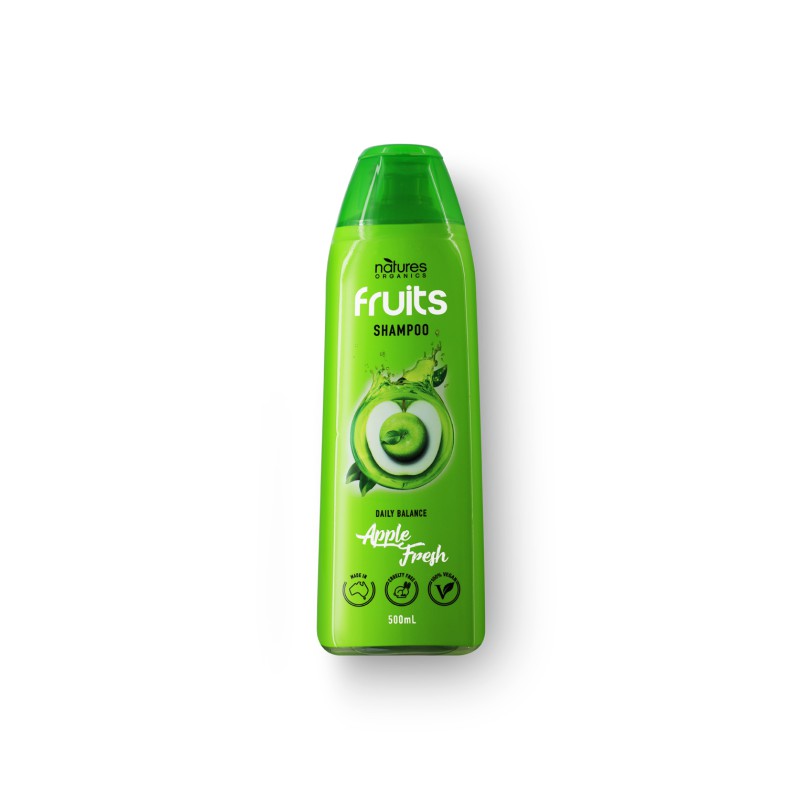 Natures Organics Fruits Shampoo Apple Fresh 500 ml