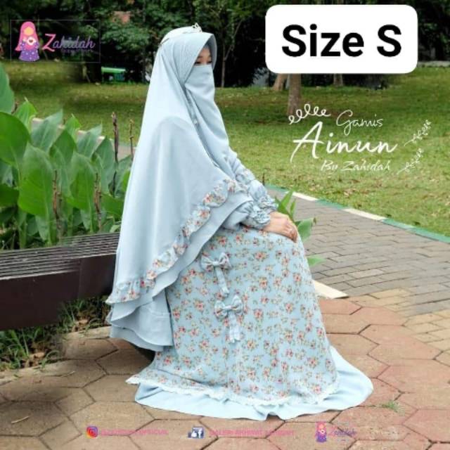 Gamis ainun set by zahidah