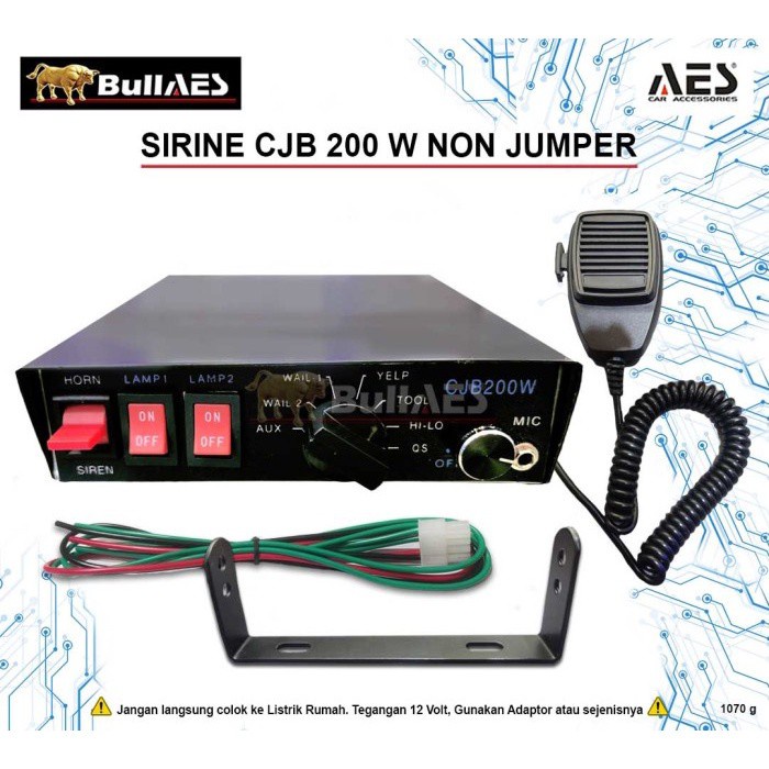 SIRINE CJB 200 W 8 Suara Emergency Horn SIRINE 200 WATT l NON JUMPER