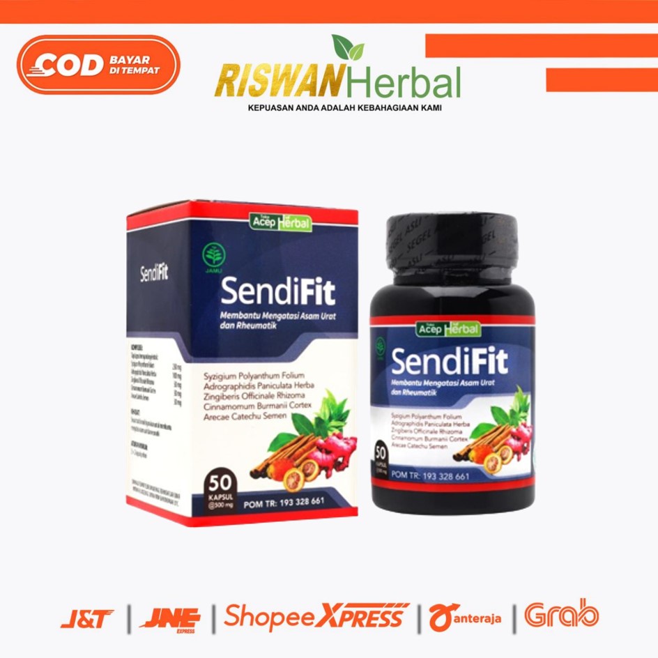 Obat Sakit Nyeri Lutut Bengkak Kopong Nyeri Sakit Linu Kaku Berbunyi Herbal SendiFit BPOM 100% Original