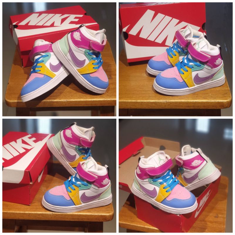 Sepatu Sneakers Nike Air Jordan Anak Perempuan Grade Original Sepatu Kets Anak Perempuan Umur 1 2 3 4 5 6 7 8 9 10 Tahun