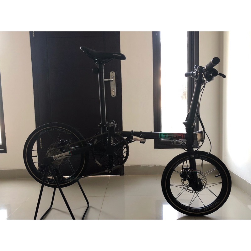 [PRELOVED] SEPEDA LIPAT ELEMENT TROY BLACK CHROMOLLY 9 SPEEDS