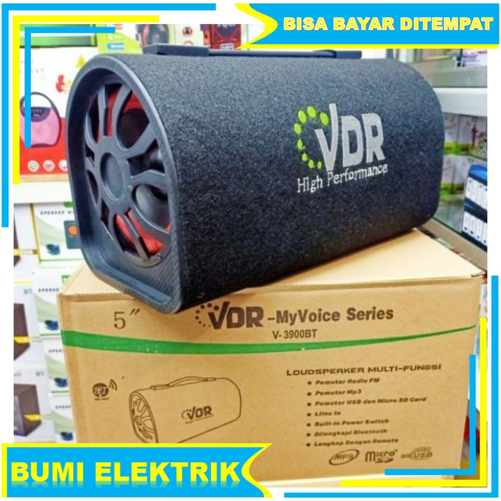 Speaker Bluetooth VDR V-3900BT 5 inch Super Mega Bass Speaker 5 Inch SPEAKER VDR SUPER BASS