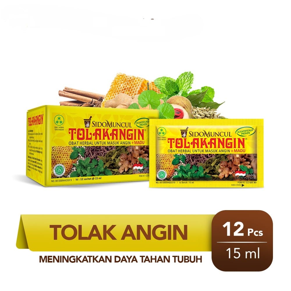 Tolak angin cair sidomuncul (12sachet) obat herbal untuk masuk angin