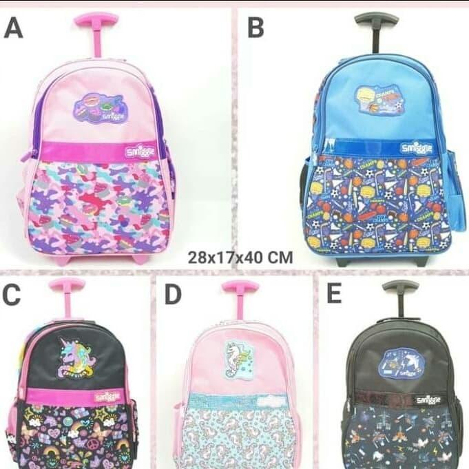 Kiddo | Tas Troli Ransel Sekolah Anak Sd Model Smigle Premium Import